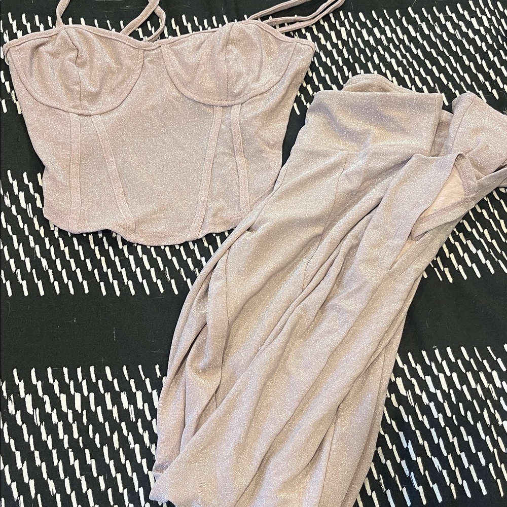 Sparkling Bustier and Pant Set